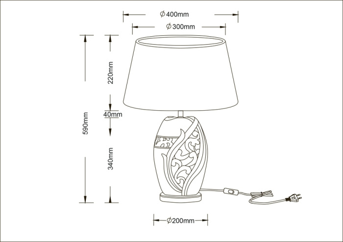 Интерьерная настольная лампа Ruby A4064LT-1BR Arte Lamp фото