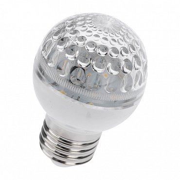 Лампа шар e27 10 LED 50мм белая 24В (постоянное напряжение) NEON-NIGHT 405-615 фото